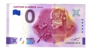 Billete 0 Cero Euros S. Caricatura Clásica De Peter Pan 2024