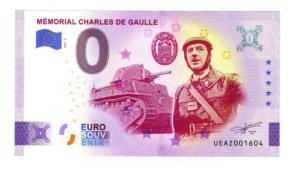 D_674990-MLM76378812968_052024-O.jpg Billete 0 Cero Euros Souvenir Charles De Gaulle Francia 2023
