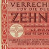 Billete de Alemania 10 Reichsmark 1944 — Emisión militar