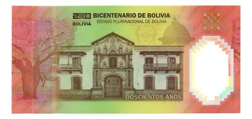 Billete De Bolivia Del Bicentenario, Sin Valor Polímero 2025