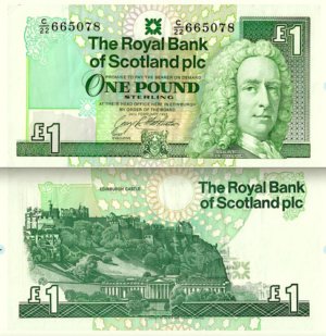 Billete De Escocia 1 Libra Lord Ilay Nuevo Sin Circular 2001