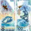 Billete Y 4 Monedas Rusia Rublos Olimpiadas Del 2014 Sochi