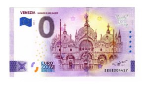 Billete 0 Cero Euro Souvenir San Marcos Venecia 2021 Italia