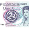 Billete De Isla De Man 1 Libra, Reina Isabel Ii Nuevo Sin C.