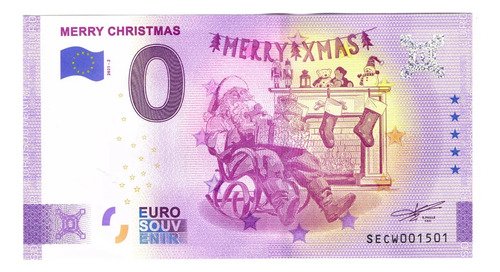 D_750653-MLM69431726192_052023-O.jpg Billete 0 Cero Euro Souvenir Merry Christmas Mas Italia 2021