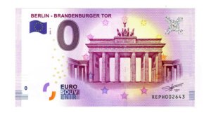 Billete 0 Cero Euros S La Puerta De Brandemburgo Berlin 2018