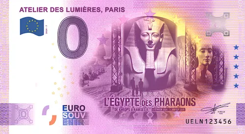 Billete 0 Euros El Egipto De Los Faraones Paris Francia 2024
