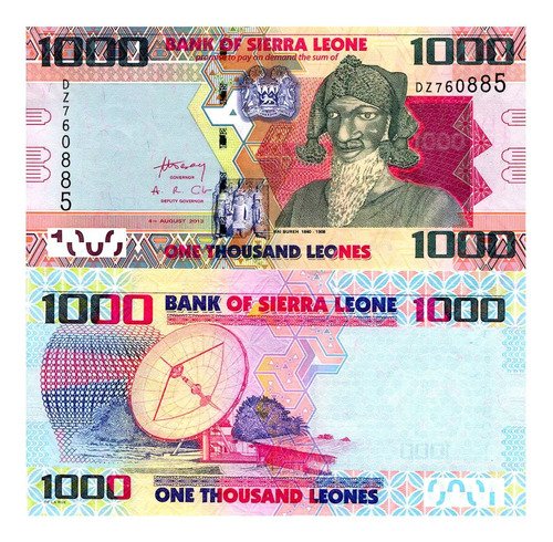 Billete De Sierra Leona 1000 Leones Nuevo Sin Circular