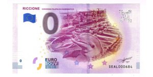 Billete De 0 Cero Euros Souvenir Riccione Delfin Italia 2018