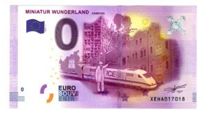 Billete 0 Cero Euro Souve. Miniatur Wunderland Alemania 2017