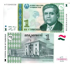 Billete De Tajikistan 1 Somoni 1999-2010 Nuevo Sin Circular