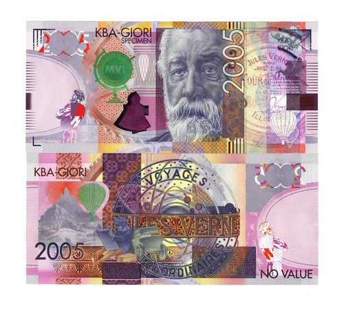 D_797924-MLM76425906389_052024-O.jpg Billete De Suiza De Julio Verne Espécimen 2005 Sin Valor Nvo