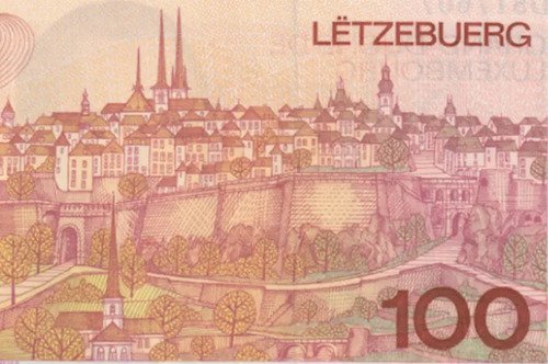 Billete De Luxemburgo 100 Francos, Gran Duque De Luxemburgo