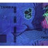 Billete De Zambia 200 Kwacha Águila Pesca Y Rinoceronte 2024