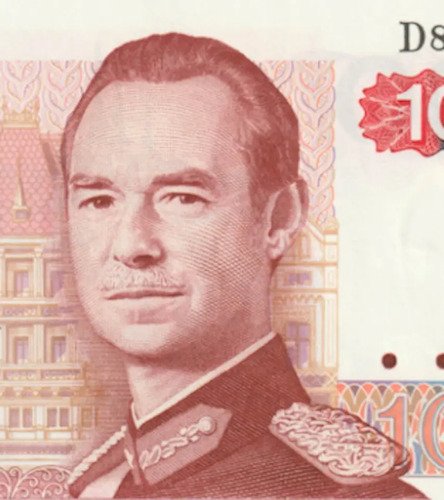 Billete De Luxemburgo 100 Francos, Gran Duque De Luxemburgo