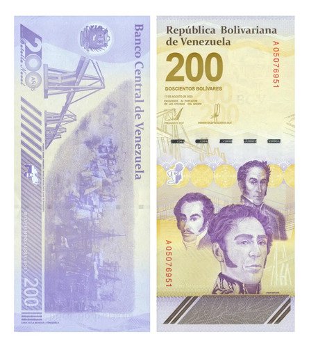 Billete De Venezuela 200 Bolívares Digitales Nvo. Sin C 2023