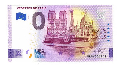 Billete 0 Euro Souven Cruceros Por El Río Sena De Paris 2023