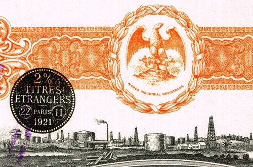 Una Acción De La Cía. Mexicana De Petróleo El Águila De 1921