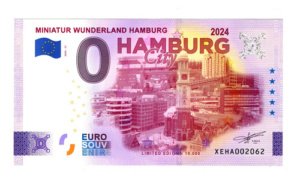 Billete 0 Cero Euro Souv Hamburgo En Miniatura Alemania 2024