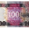Billete Sudán Del Sur 1,000 Pounds Avestruces 2021 Nuevo S C
