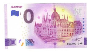 Billete 0 Cero Euro Souvenir Budapest Hungría 2022 Nuevo S C