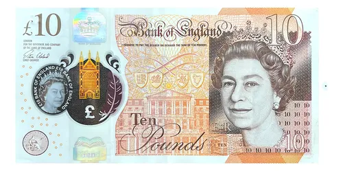 Billete De Inglaterra 10 £ Polímero Isabel & Jane Austen2023