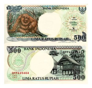 Billete De Indonesia 500 Rupiah Nuevo Sin Circular Orangutan