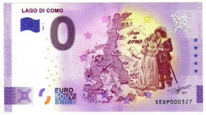 D_949453-MLM48226592181_112021-O.jpg Billete 0 Cero Eurosouvenir Lago Di Como Italia 2021