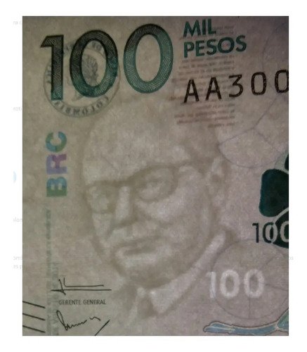 Billete De Colombia De 100,000 Pesos Nuevo Sin Circular 2022