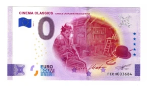 Billete 0 Cero Euro Souvenir Cinema C. Charlie Chaplin 2024