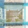 Reverso del billete de Jersey 5 Libras 2010